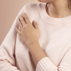 Bracelet Capucin Or Jaune Maille Marine Plate