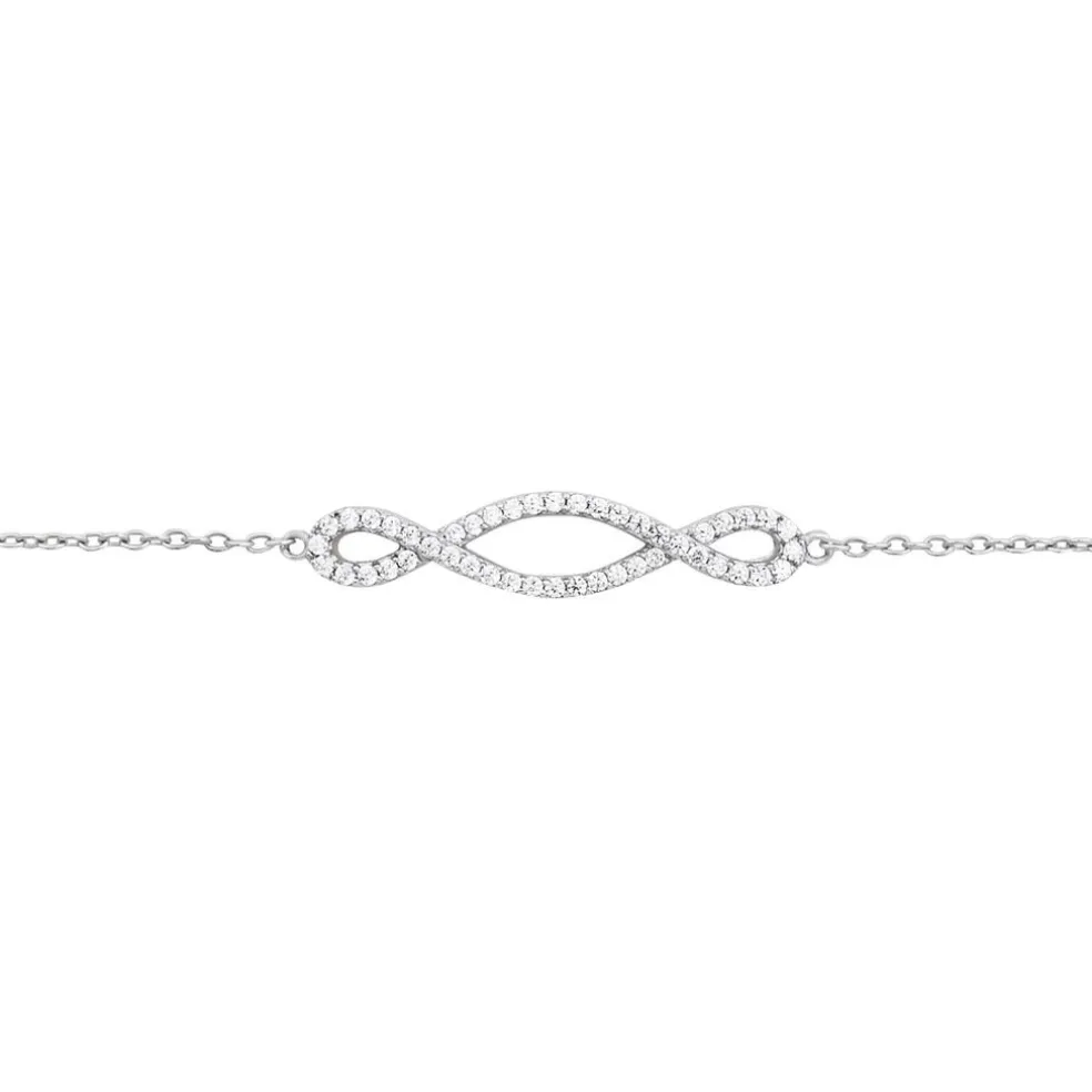 Bracelet Carla Argent Blanc Oxyde De Zirconium