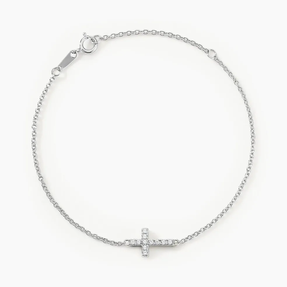 Bracelet Carlie Argent Blanc Oxyde De Zirconium