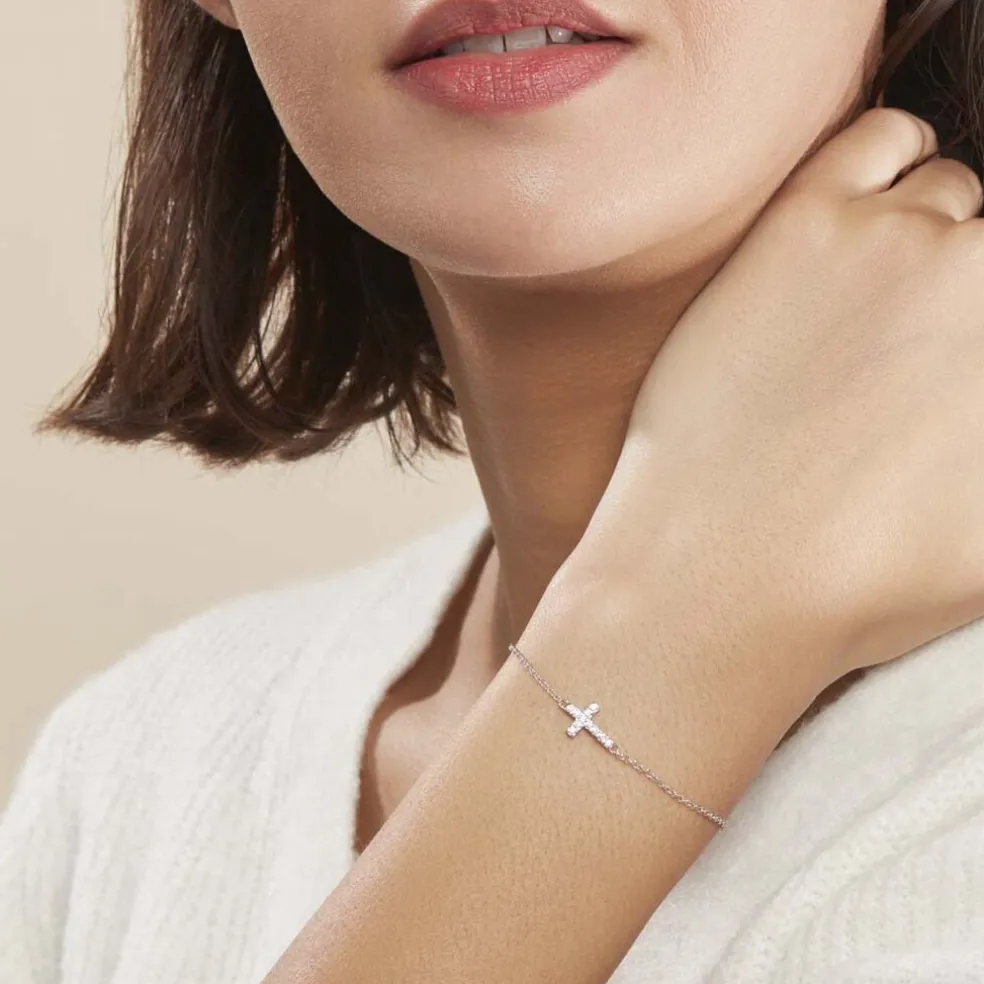 Bracelet Carlie Argent Blanc Oxyde De Zirconium