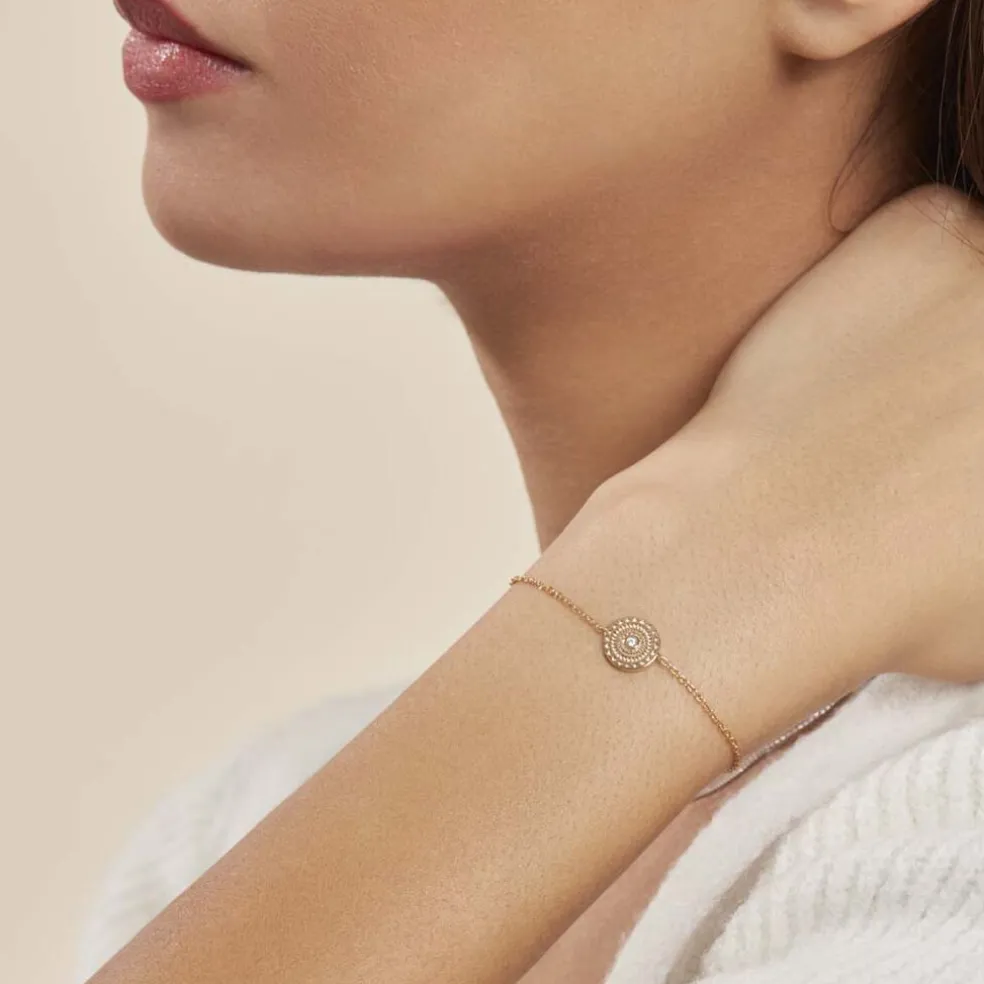 Bracelet Carmina Plaqué Or Jaune Oxyde De Zirconium