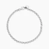 Bracelet Carola Maille Jaseron Argent Blanc