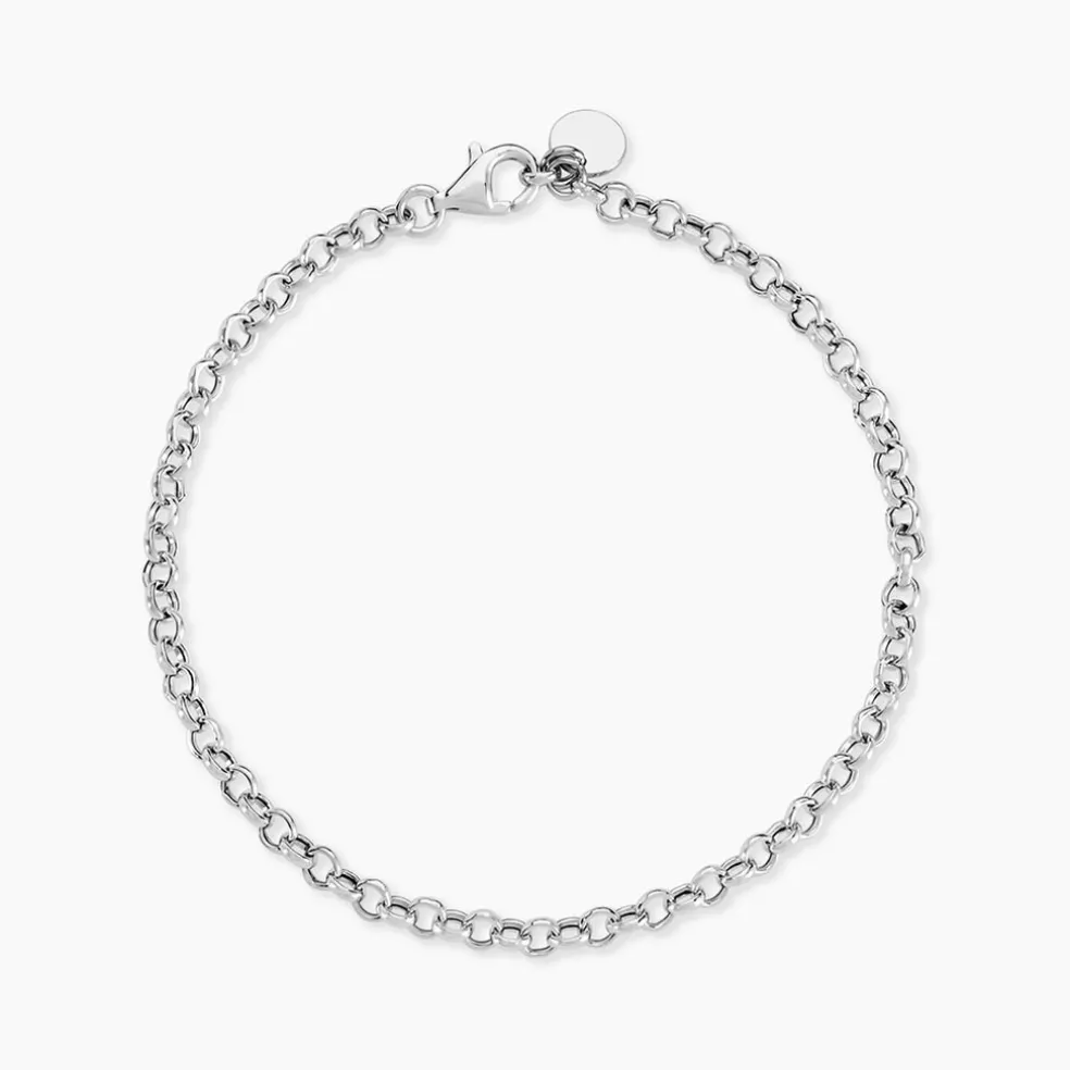 Bracelet Carola Maille Jaseron Argent Blanc