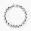 Bracelet Carola Maille Jaseron Argent Blanc