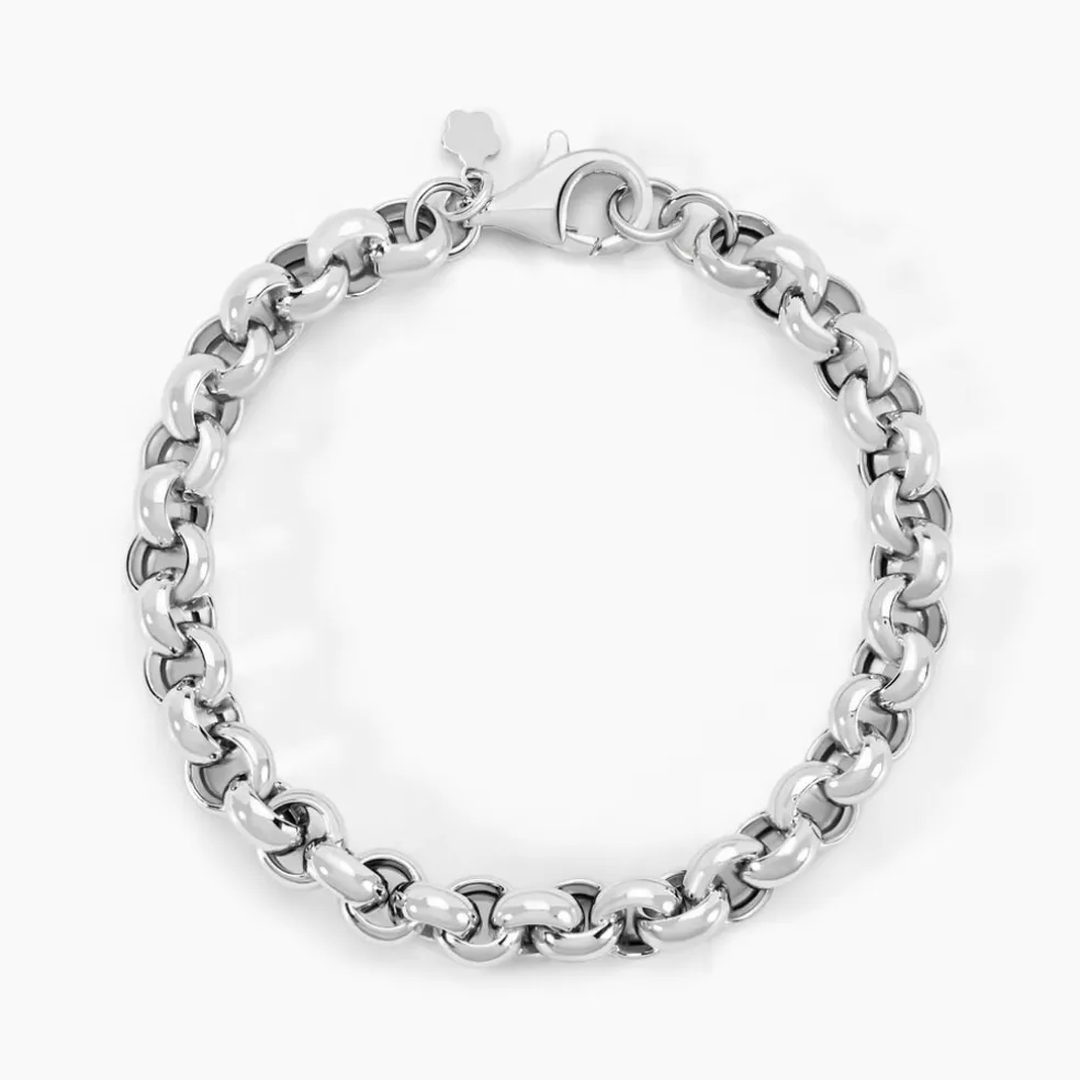 Bracelet Carola Maille Jaseron Argent Blanc