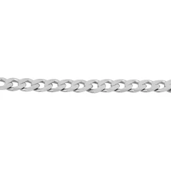 Bracelet Casper Maille Gourmette Argent Blanc