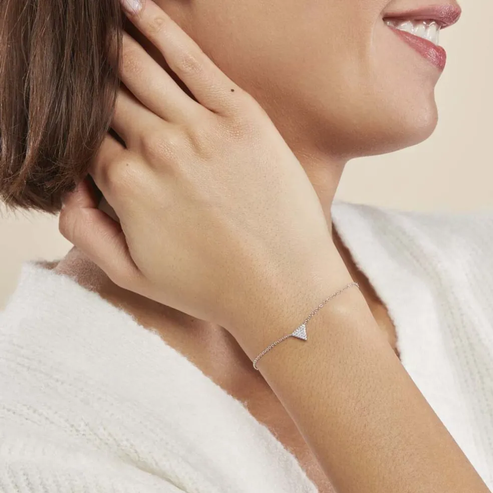 Bracelet Cassandre Argent Blanc Oxyde De Zirconium