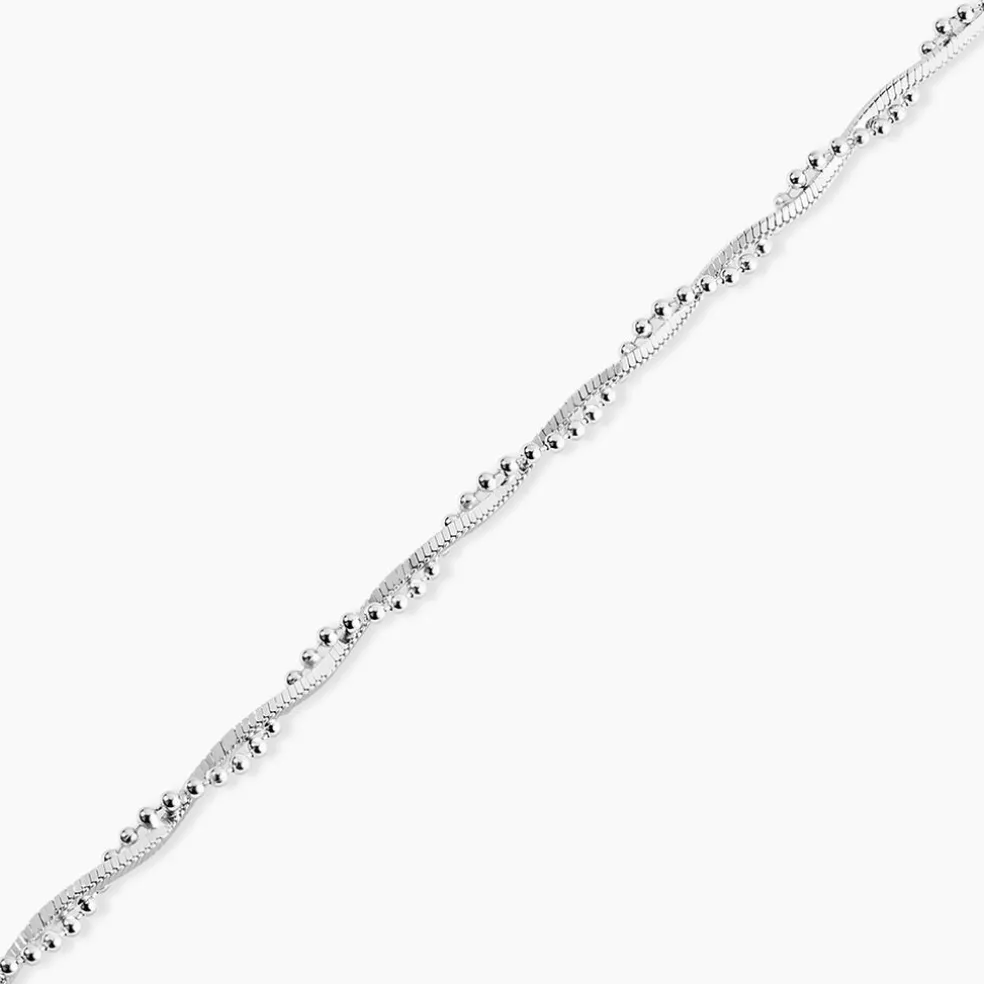 Bracelet Cathel Argent Blanc