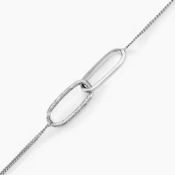 Bracelet Cedrine Argent Blanc