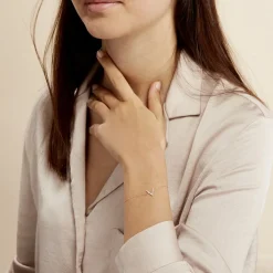 Bracelet Celene Or Jaune Oxyde De Zirconium