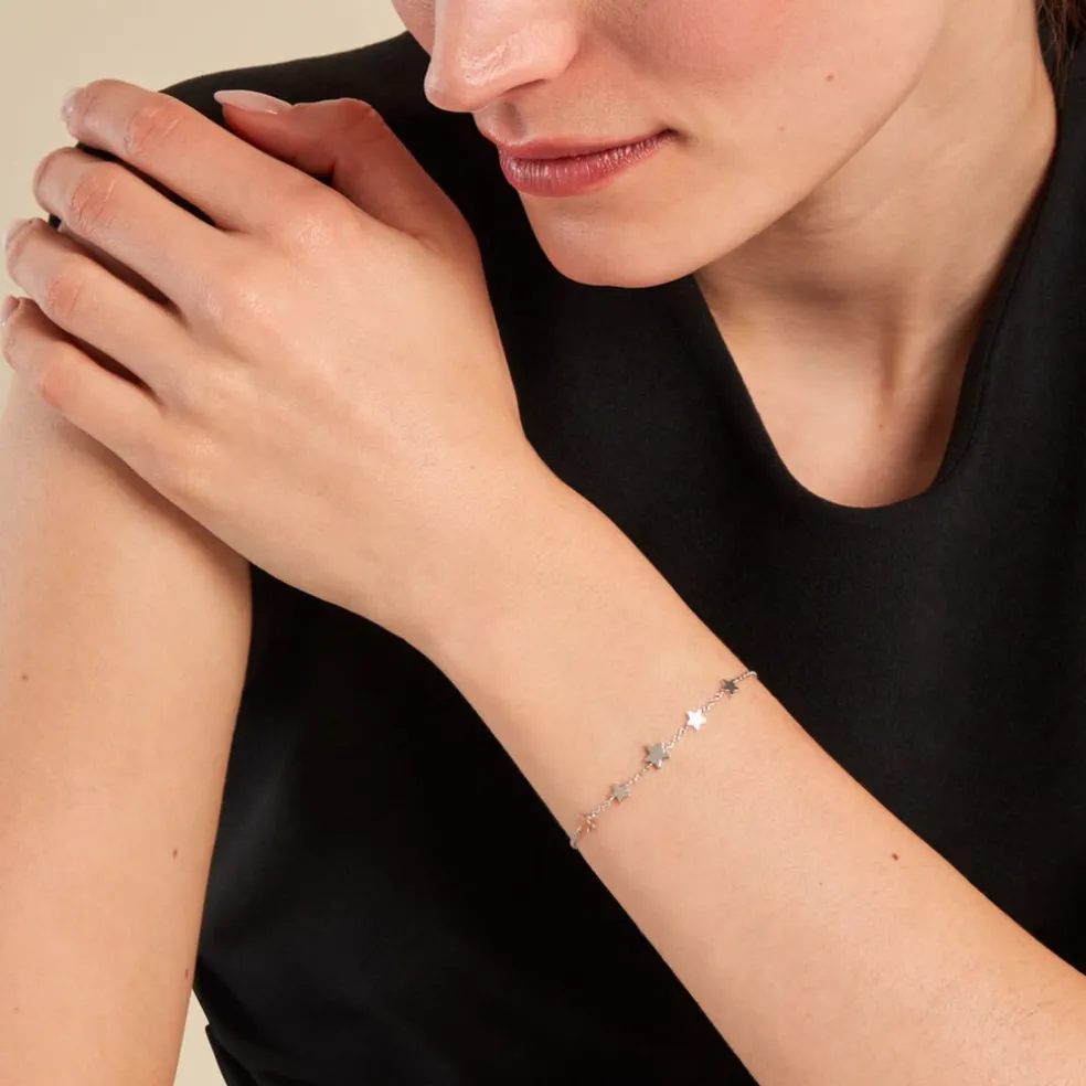 Bracelet Celesta Argent Blanc