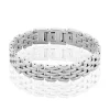 Bracelet Celicia Maille Grain De Riz Acier Blanc