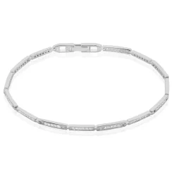 Bracelet Celoni Argent Blanc Oxyde De Zirconium