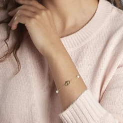 Bracelet Cenzo Or Jaune Perles De Culture