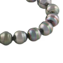 Bracelet Cerclee Or Jaune Perle De Culture De Tahiti