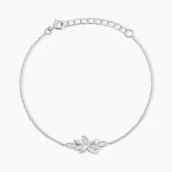 Bracelet Cesarine Argent Blanc Oxyde De Zirconium