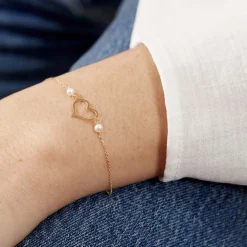 Bracelet Chabha Or Jaune Perle De Culture