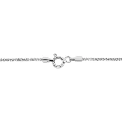 Bracelet Cherame Maille Criss Cross Argent Blanc