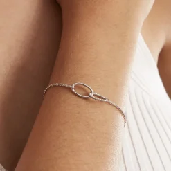 Bracelet Cherise Argent Blanc