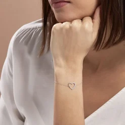 Bracelet Chlora Or Blanc Diamant