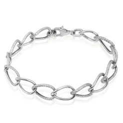 Bracelet Christia Argent Blanc