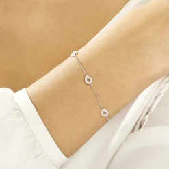 Bracelet Ciara Argent Blanc Oxyde De Zirconium