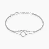 Bracelet Claramay Argent Blanc