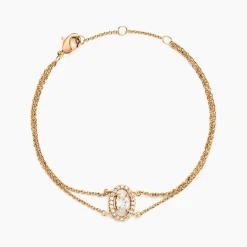 Bracelet Classical Plaqué Or Jaune Oxyde De Zirconium