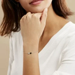 Bracelet Clementine Argent Blanc Oxyde De Zirconium