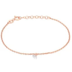 Bracelet Constantin Argent Rose Oxyde De Zirconium