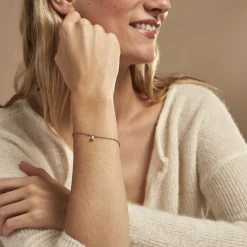 Bracelet Constantin Argent Rose Oxyde De Zirconium