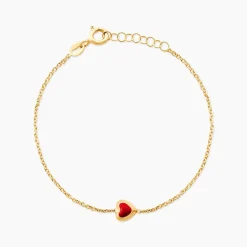 Bracelet Coralie Coeur Or Jaune
