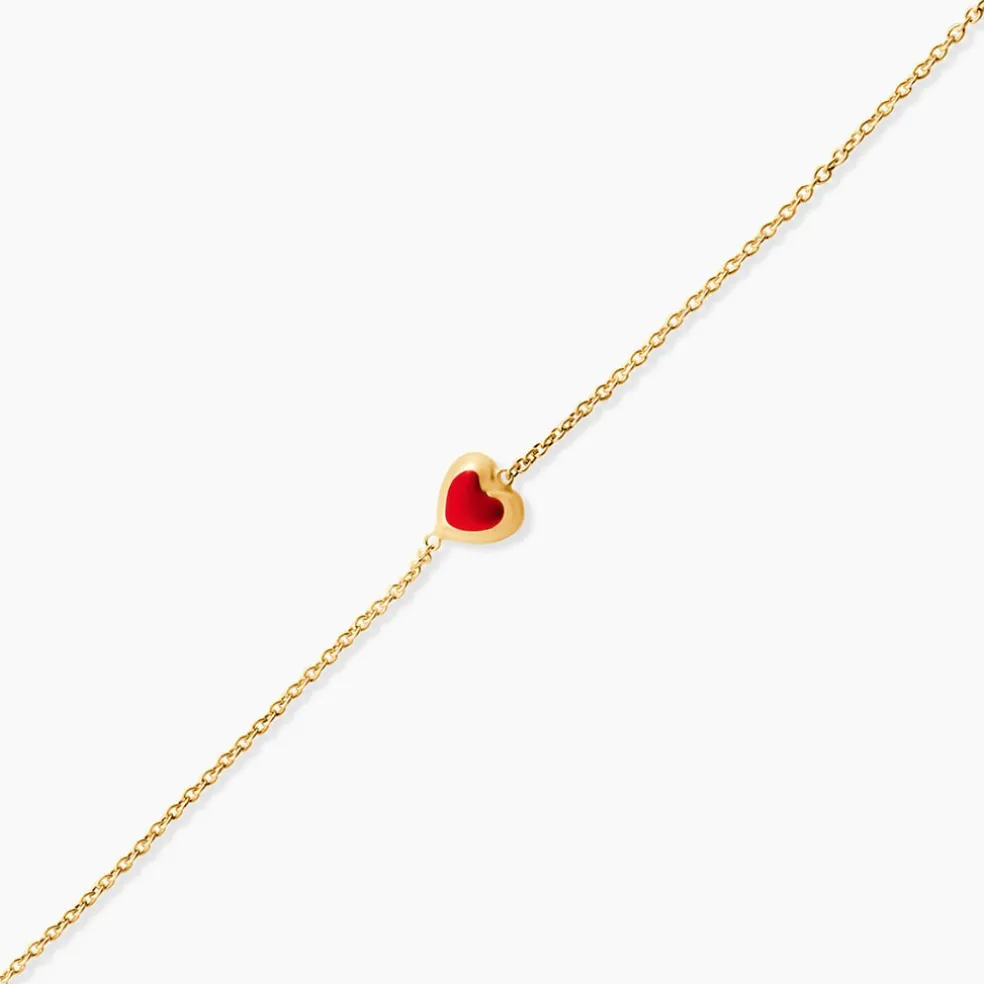 Bracelet Coralie Coeur Or Jaune