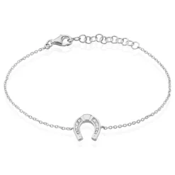 Bracelet Court Argent Blanc Centaures Oxyde De Zirconium