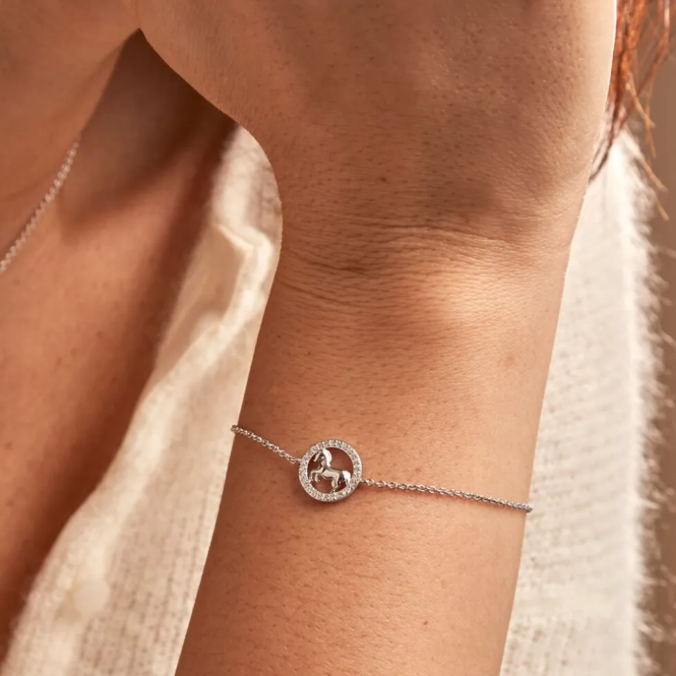 Bracelet Court Argent Blanc Ayeline Oxyde De Zirconium