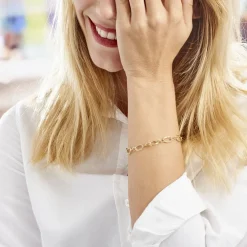 Bracelet Crepine Or Jaune