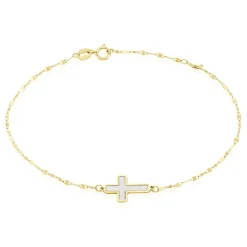 Bracelet Crescentius Or Jaune Nacre