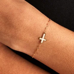 Bracelet Crescentius Or Jaune Nacre