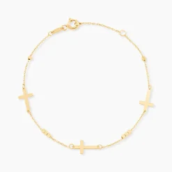 Bracelet Cruza Or Jaune