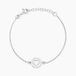 Bracelet Cuore Argent Blanc