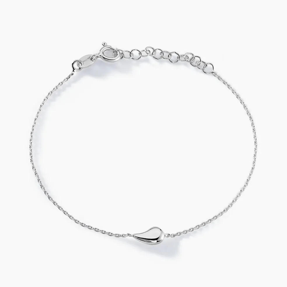 Bracelet Curve Argent Blanc