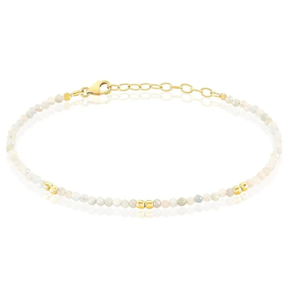 Bracelet Cyclades Argent Jaune Quartz