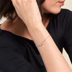 Bracelet Cyllene Argent Blanc Oxyde De Zirconium