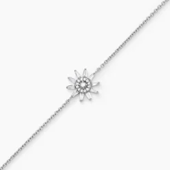 Bracelet Daisy Argent Blanc Oxyde De Zirconium