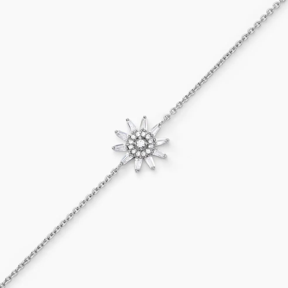 Bracelet Daisy Argent Blanc Oxyde De Zirconium