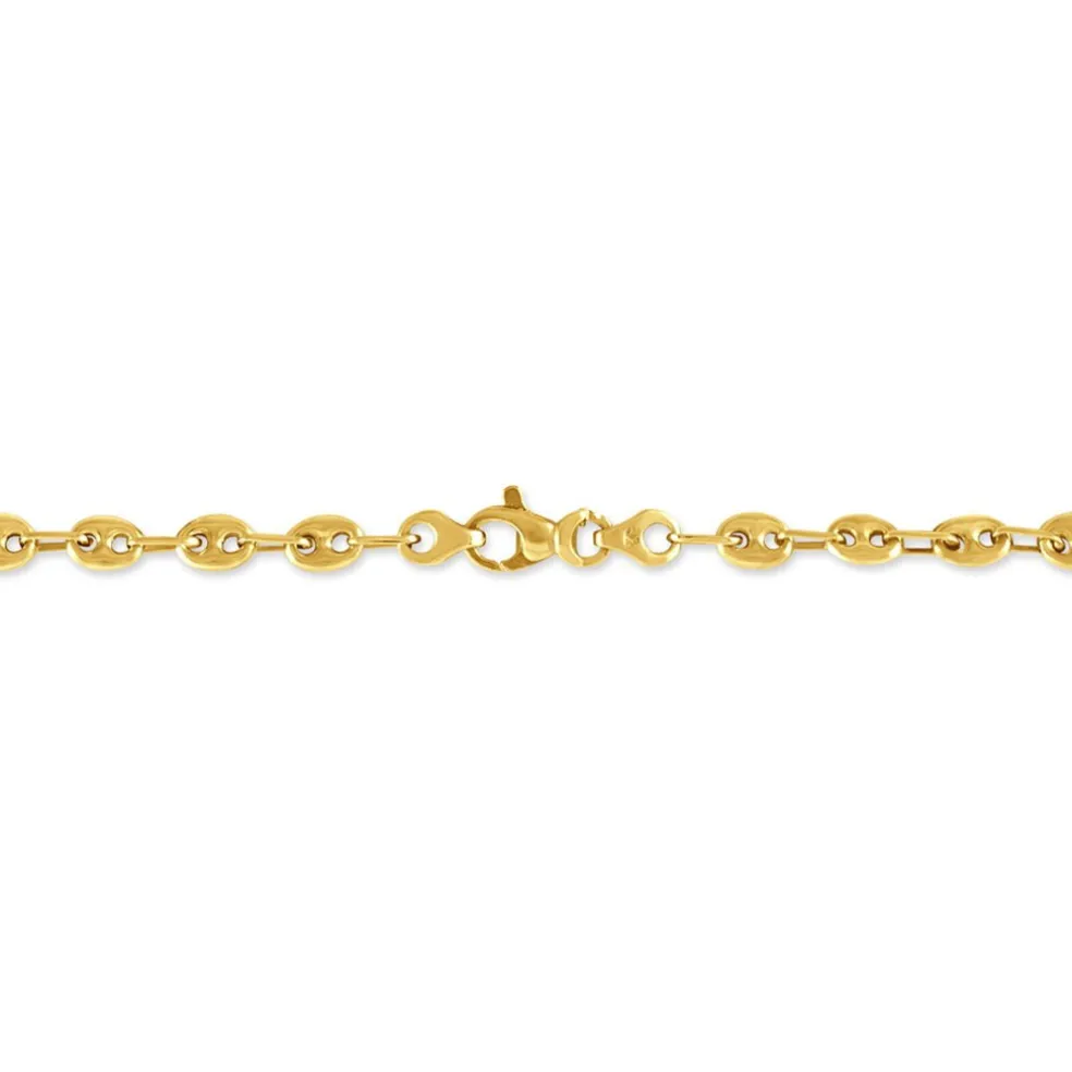 Bracelet Dami Maille Grain De Cafe Or Jaune
