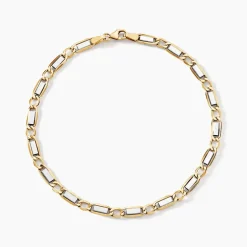 Bracelet Danae Plaquette Or Bicolore