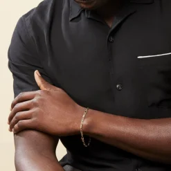 Bracelet Danae Plaquette Or Bicolore