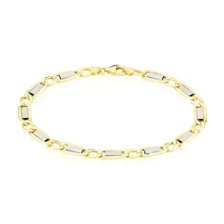 Bracelet Danae Plaquette Or Bicolore