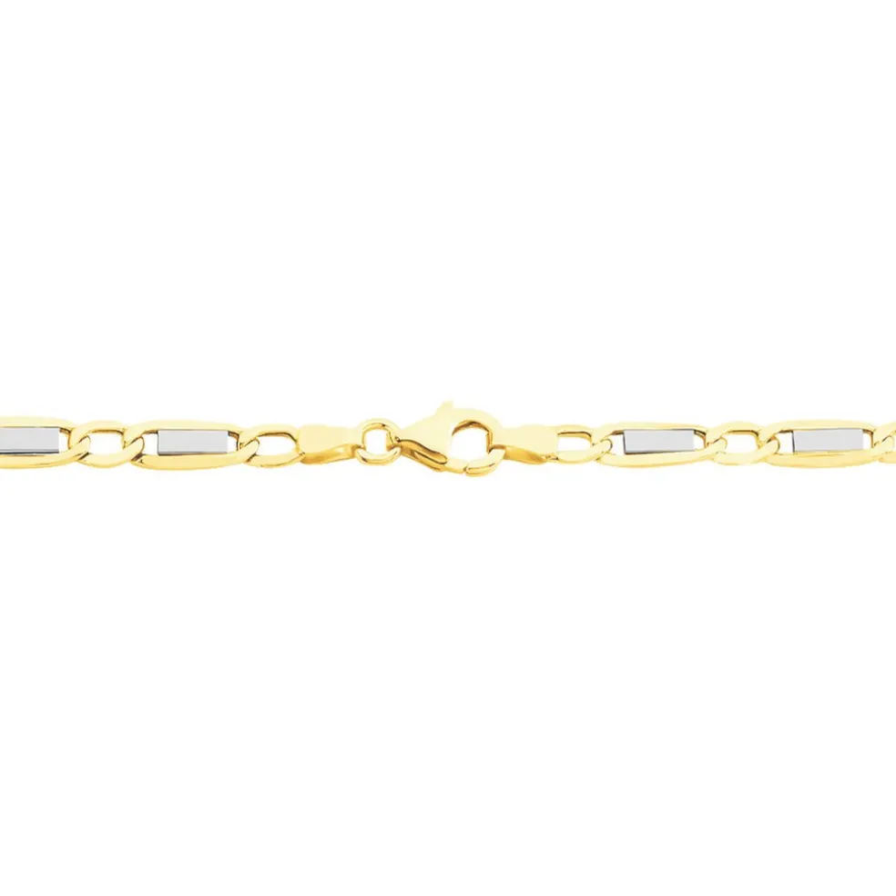 Bracelet Danae Plaquette Or Bicolore